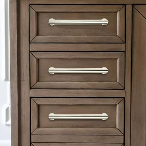 khtumeware 10-Pack 8-Inch(203mm) Polished Nickel Cabinet Pulls,Heavy-Duty Solid Handles for Kitchen Cabinets, Cupboards, Drawers and Bathroom Hardware by khtumeware - Image 6