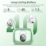 Csasan-Wireless-Earbuds-2023-Bluetooth-53-Headphones-HiFi-Stereo-40H-Playtime-Mini-Bluetooth-Earbuds-with-ENC-Noise-Cancelling-Mic-IP7-Waterproof-Wireless-Earphones-LED-Display-Touch-Control