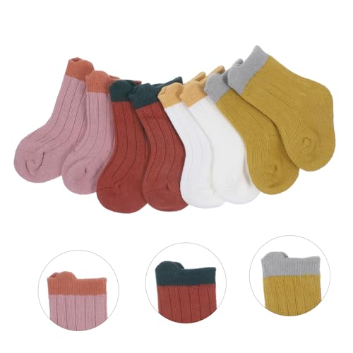4pairs Comfortable Cotton Socks Boy Girl Boys Girls and Socks Seamless Short for Toddlers and and3