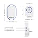 Wesstun Wireless Doorbell, IP67 Waterproof Plug in Doorbell Wireless with 39 Chimes, 5 Levels Volume Adjust & LED Indicator, Easy Install at Home, Classroom & Warehouse, White