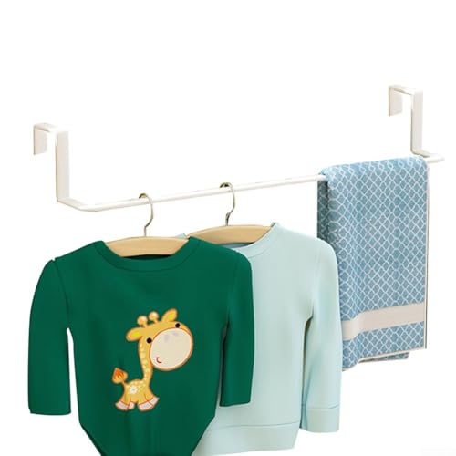 HEBEOT Séchoir à linge pour radiateur - Porte-serviettes - Sans perforation - Pour sécher les serviettes, les vêtements et les chaussettes - Blanc - Taille L