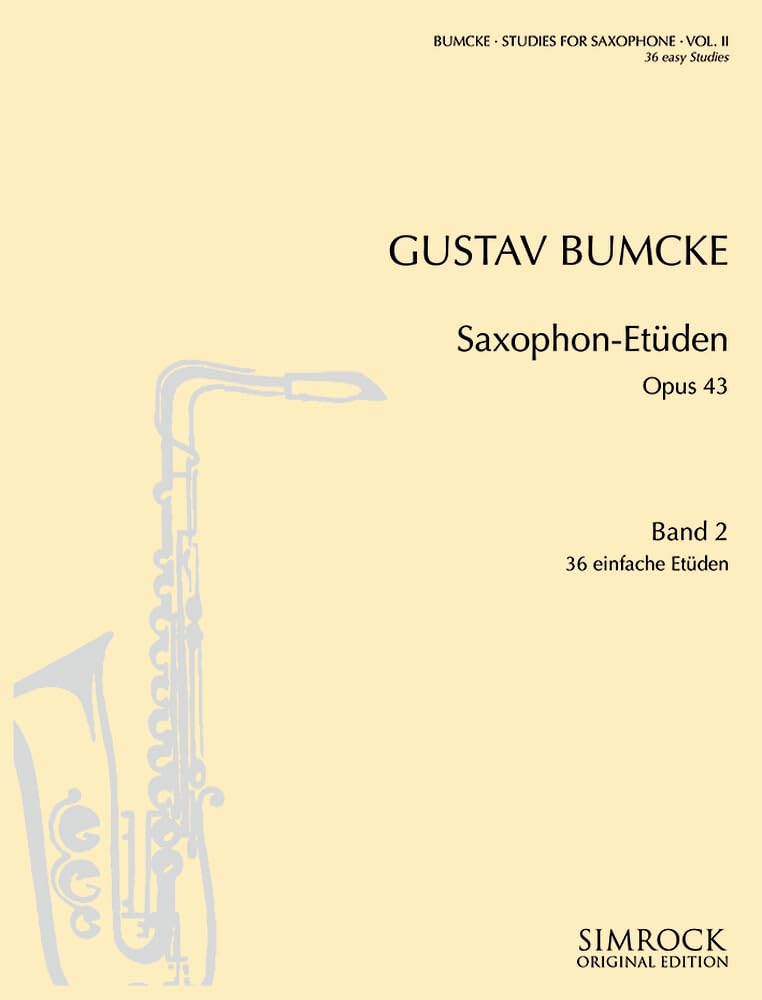 Studies: 36 Études faciles tirées de méthodes d'autres instruments. op. 43/2. saxophone.      Sheet music – January 1, 2000