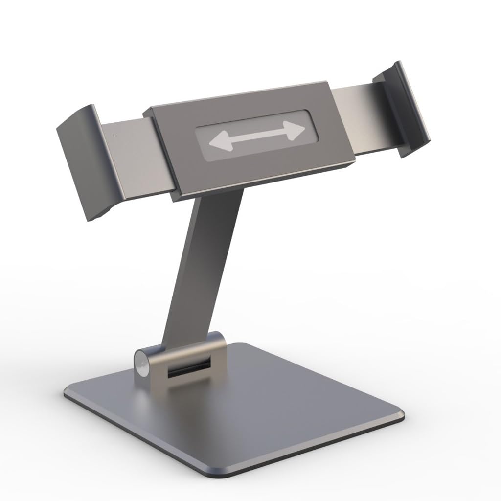 Support de tablette et téléphone portable en alliage d'aluminium rotatif gris