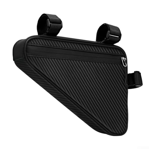 Mountain for Bike Triangle Frame Bag, Waterproof Cycling Storage Pouch with 3 Straps for Road and Commuter Bikes, Lightweight 153g, Black