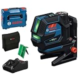 Bosch Professional laser combiné GCL 12V 50 22 CG (portée jusqu’à 50 m avec cellule de réception, Dual Power, Levelling Remote, support RM 20, GBA 12V 2.0Ah, GAL 12V 40, housse, L BOXX 136)