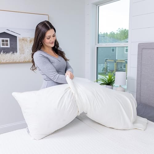 Almohada cuerpo 152.4 cm blanca microfibra miniatura 4