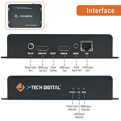 Encodeur IPTV HDMI RTSP RTMP RTMPS J-Tech Digital NDI HX2 H.265 - 4