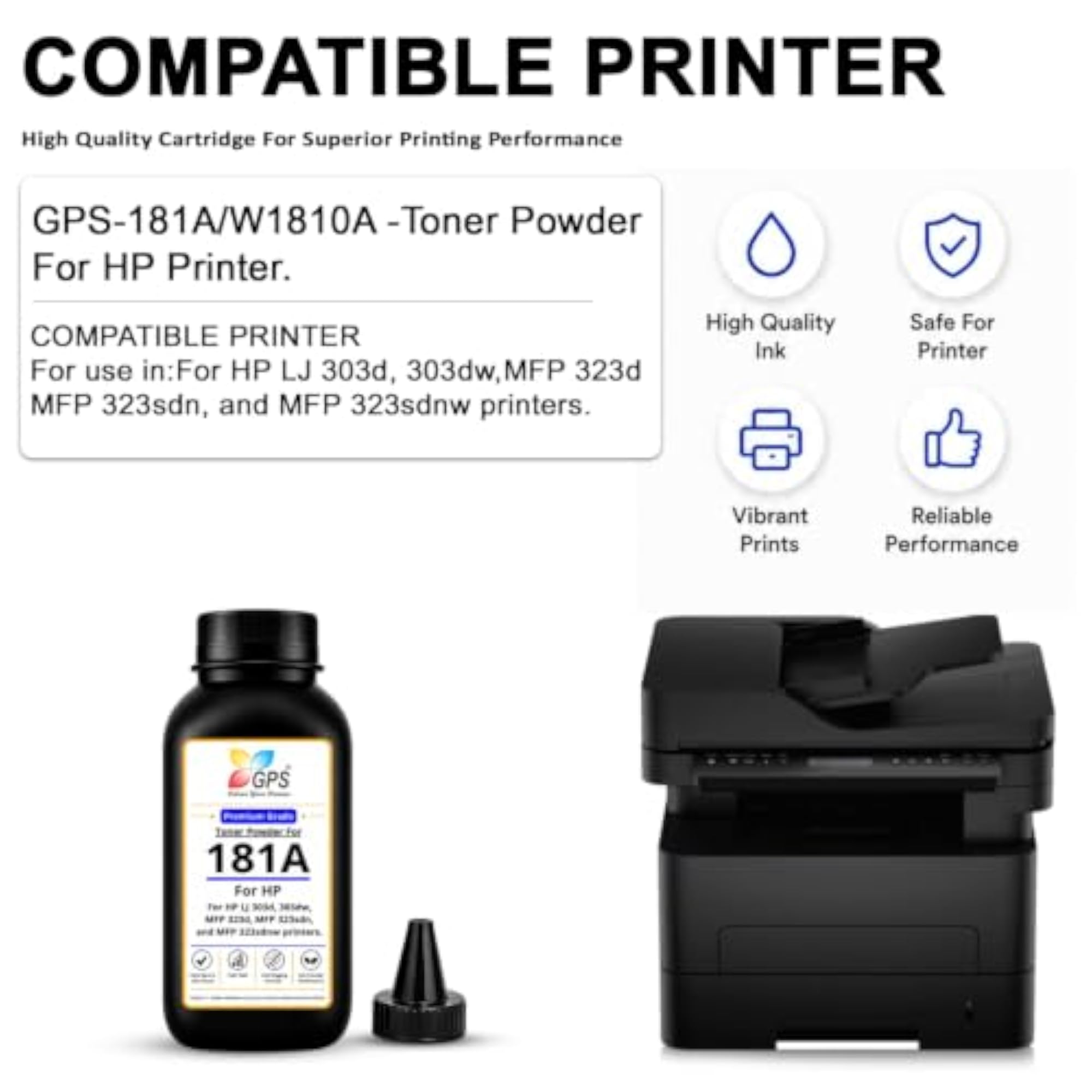 Compatible Toner Powder for W1810A, 80gms