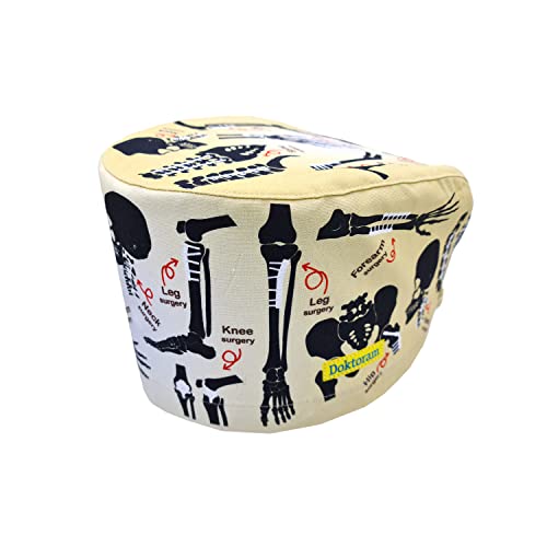 Image of Hats for Women and Mens Caps with Sweatband Adjustable Tie Back Working Cap Cotton One Size Unisex Skull Cap Cute Cat Print