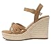 mikarka Sandals for Women 2026: Comfortable Wedge Platform Sandals Women - Braided Espadrilles for Women Ankle Strap Open Toe Wedges Heels Beach Sandals Summer Shoes Brown, US Size 7.5