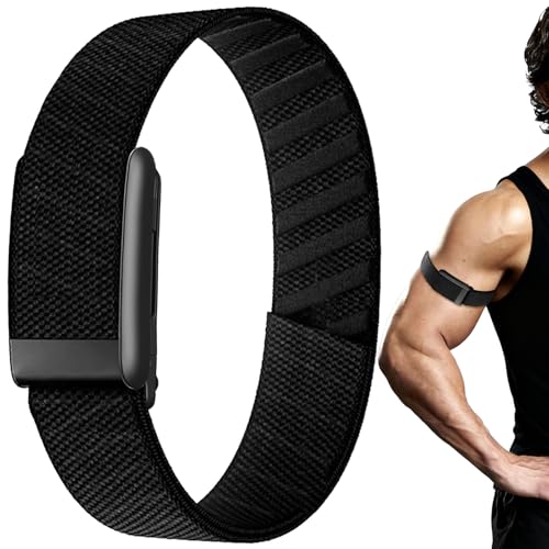 Zeeflufun Stretchy Bicep-Bands for Whoop 5.0/MG/One/Peak/Life Band - Nylon Sport Elastic Replacement Arm/Ankle Straps for Whoop 5.0 Men Women Adjustable Breathable Fitness Band for Health(Length 45cm)