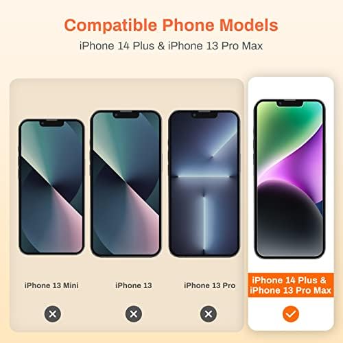 Amazon Brand - Eono Screen Protector for iPhone 14 Plus (2022) and iPhone 13 Pro Max, 6.7 Inch, Tempered Glass Screen Protector with Easy Installation Kit, Ultra Clear, Bubble Free - 3 Pack