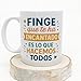 Imagen de MUGFFINS taza regalo amigo invisible con frase Finge que te ha encantado es lo que hacemos todos en Español