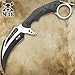 M48 Liberator Falcon Karambit Knife | Vortec Belt Sheath | Cast Stainless Steel Blade | Black Oxide Coating | Injection Molded Nylon Handle | Open Ring Pommel | Necessity for Mission Gear | Overall 10”