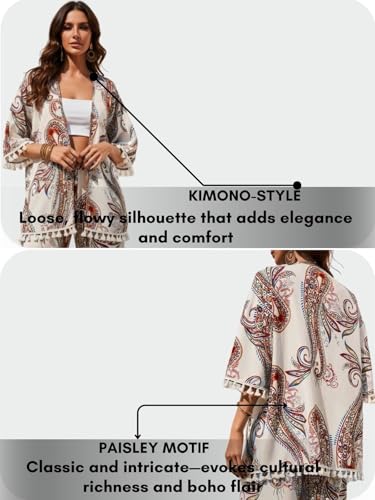 Image of Leriya Fashion Co Ord Set for Women Stylish | Summer Travel Co-Ord Set Short Sleeve Shirt & Wide-Leg Pant | Paisley Printed Stylish Casual Outfit for Summer Cord for Women | Dress for Woman