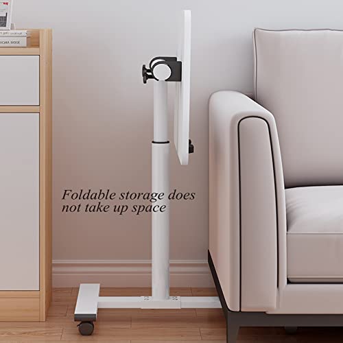 Table de lit réglable pour manger et travailler bureau rose pliable