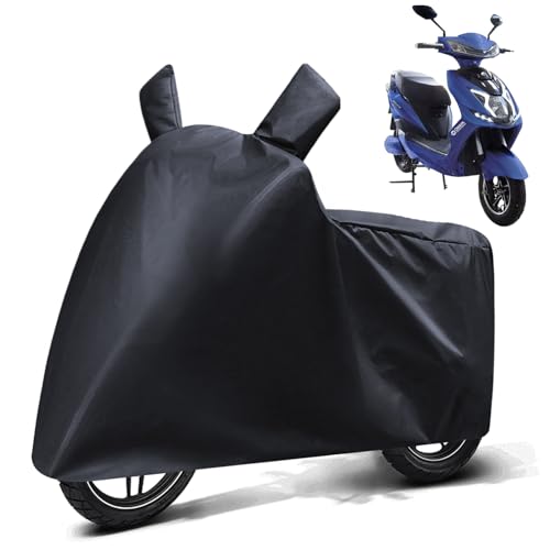 Image of FABTEC Waterproof Scooty Body CoverCompatible with Okaya Freedum, A1 (Black)