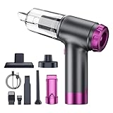 Nankoyal Auto Staubsauger | Wiederaufladbarer 4-in-1 Reiniger - Tragbarer Bürstenloser Auto Reiniger Staubsauger,Für LKW Fahrzeug Armaturenbrett Detailreinigung PC Reinigung Computer Schreibtisch