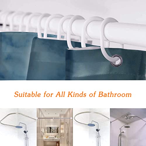 Spxubz Chicago Skyline Sleeping City Dramatic Urban Resting Popular American Lake Night Blue Grey Shower Curtain Waterproof Bathroom Decor Polyester Fabric Curtain Sets With Hooks, 60X72 #TOP2