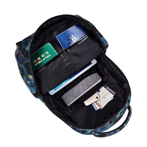 Sac à dos léger OdDdot avec imprimé tortue et compartiment PC portable