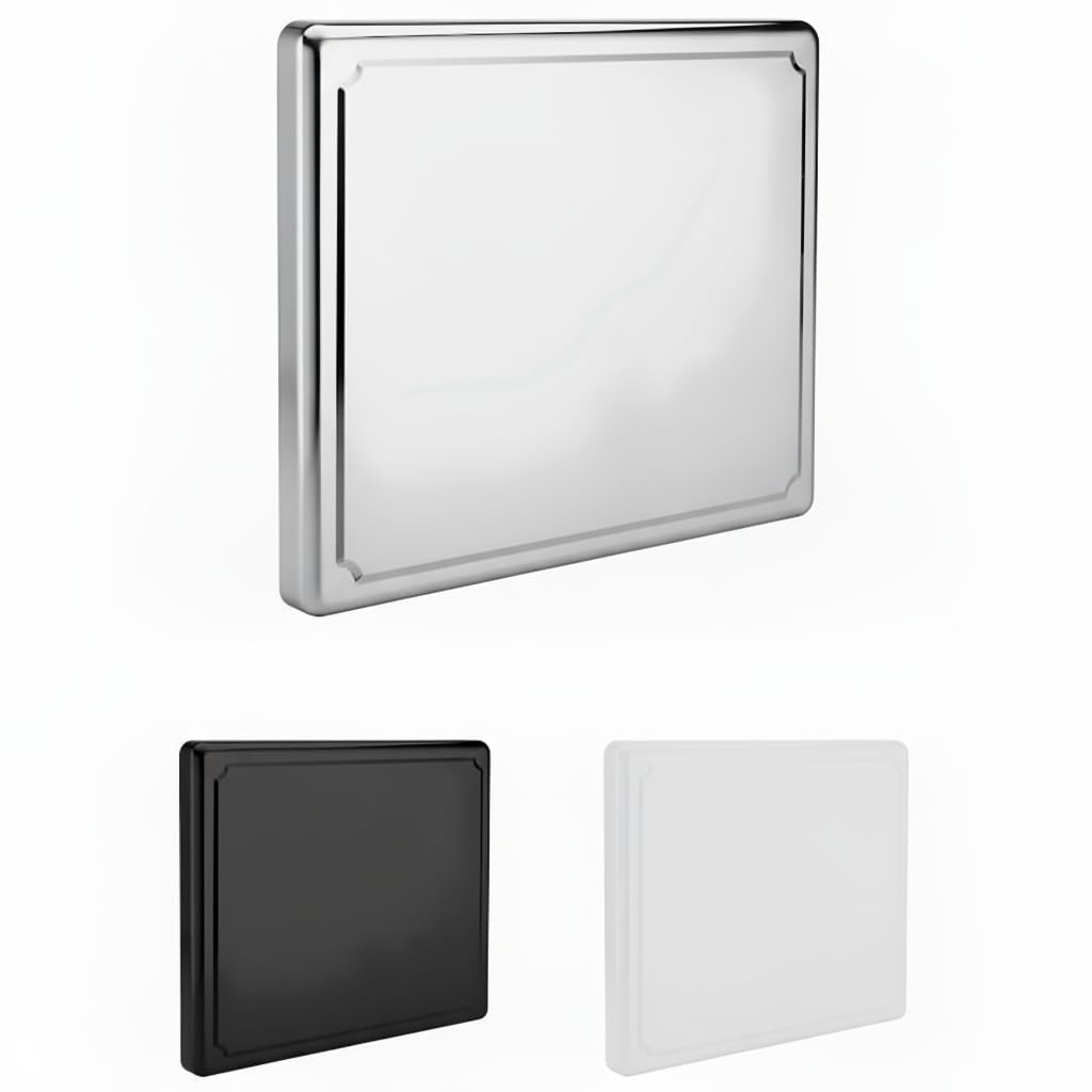Tapa encimera gas. Tapa vitroceramica con ancho máximo de 58 cm. Cubre fuegos Cocina de gas de Acero inoxidable, blanco o negro.