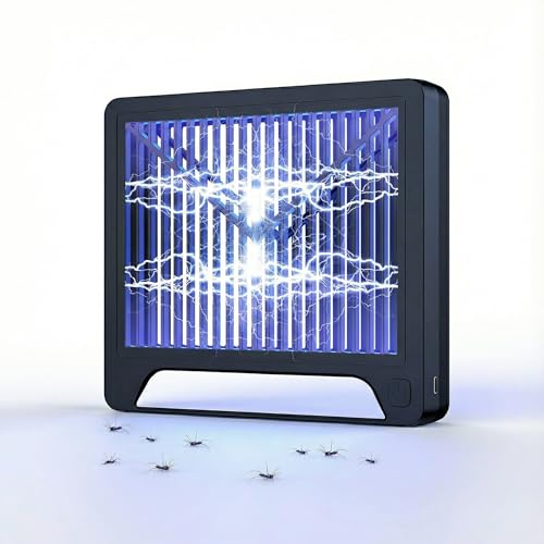 Zanzariera Elettrica da Interno,Lampada Antizanzare,UV Lampada Zanzare,Adatta Cucina, Camera Letto,Ufficio,Racchetta Zanzare Atossica Anti Mosche UV Campeggio 100m²
