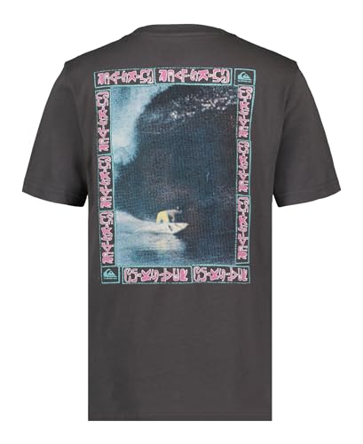 Image of Quiksilver Boys' Short Sleeve Logo Graphic T-Shirt, Soft & Comfortable, Regular Fit
