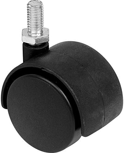 Twin Castor Wheels for Revolving Chairs and Products, Set of 5 Pieces