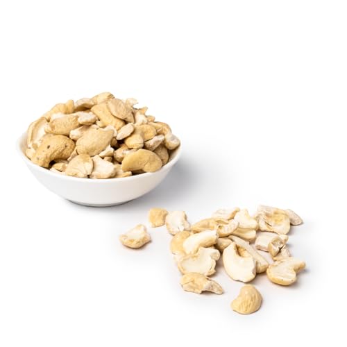 Bio Fairtrade Cashew Bruch, 1000gr – 1 kg, Öko & Fair roh, Faire Burkina Faso Cashewkerne, Cashews Splits Nüsse Kerne, Cashewbruch, vegan, Familienpackung, Value-Pack