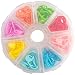 【LAXIR】段数マーカー（8色/104個/プラスチック）安全ピン ステッチマーカー カラフルかぎ針編み マーカーホルダー 段数リング おしゃれピン 編み物マーカー 編み物ツール 編み物用品 手芸 DIY 工具 携帯に便利 収納ケース付き