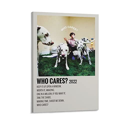 Rex Orange County WHO CARES? Toile imprimee 60x90 cm ideale pour sublimer un bureau moderne