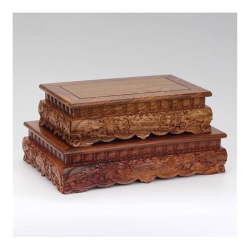 Base de palisandro rectangular L con acabado artesanal de lujo 7