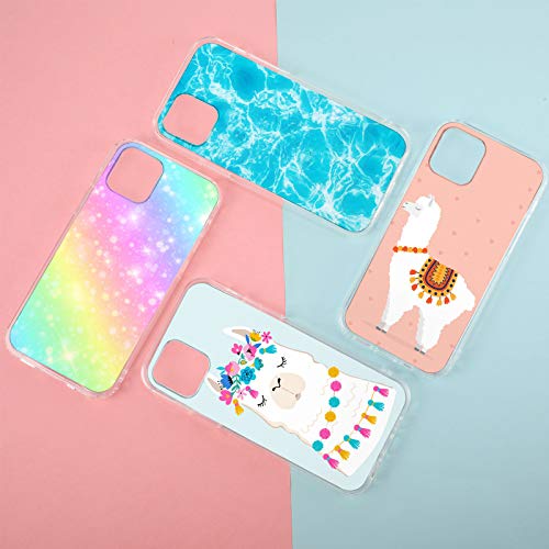 Vetivr 4 Pieces Transparent Diy Phone Case Diy Epoxy Resin Mobile Phone Case Anti-Slip Clear Phone Case Including 2 Hard Shells And 2 Soft Shells Compatible With Iphone 12/12 Pro 6.1 Inch #TOP4