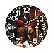 Mount Hour Custom Photo Round Wall Clock, Personalized Text Logo Silent Non-Ticking Decorative Clocks Battery Operated Quartz Quiet Clocks for Home Decor