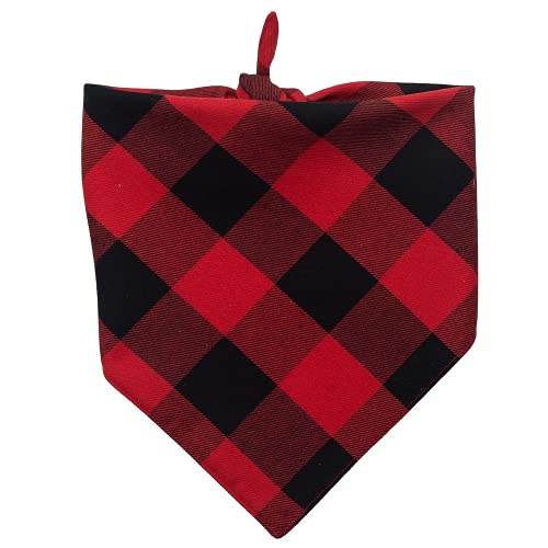 Bandanas para cães cachecol grande para animais de estimação bandana para cachorro algodão xadrez la