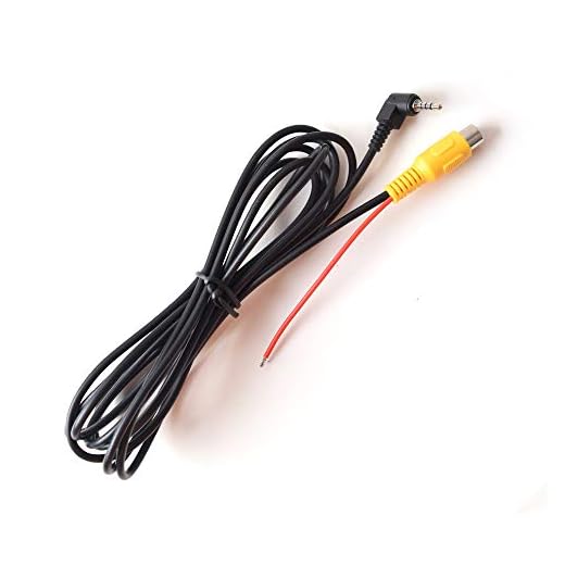 Aux 2,5 mm till RCA hona kabel med avtryckare, bil Aux AV-IN kontakt till RCA-adapter för GPS-surfplatta instrumentpanel kamera bil DVR videokamera backup backkamera