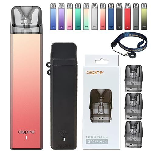 yt@{XeBbNX ~j 4_ZbgzAspire Favostix Mini Pod Kit + pJ[gbW1 + Favostix Mini Ή tJo[VRP[XlbNXgbv (pJ[gbW/1 3, Red G