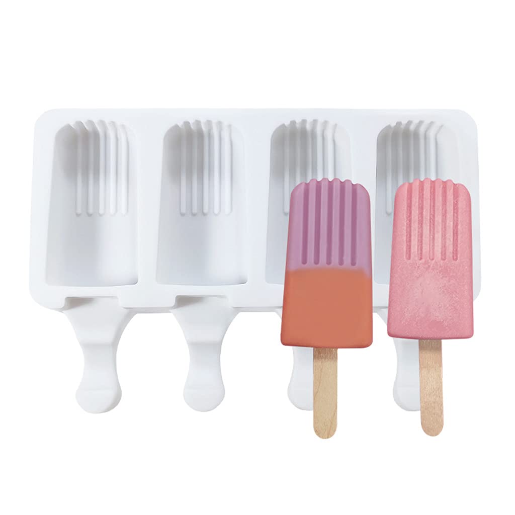 Molde reutilizable for hacer helados, de silicona de grado alimenticio, for paletas caseras de cocina.,Moldes para helados