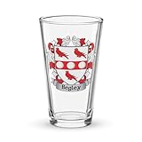 7.62 Design Begley Irish Family Crest Coat Of Arms 16oz Pint Glass