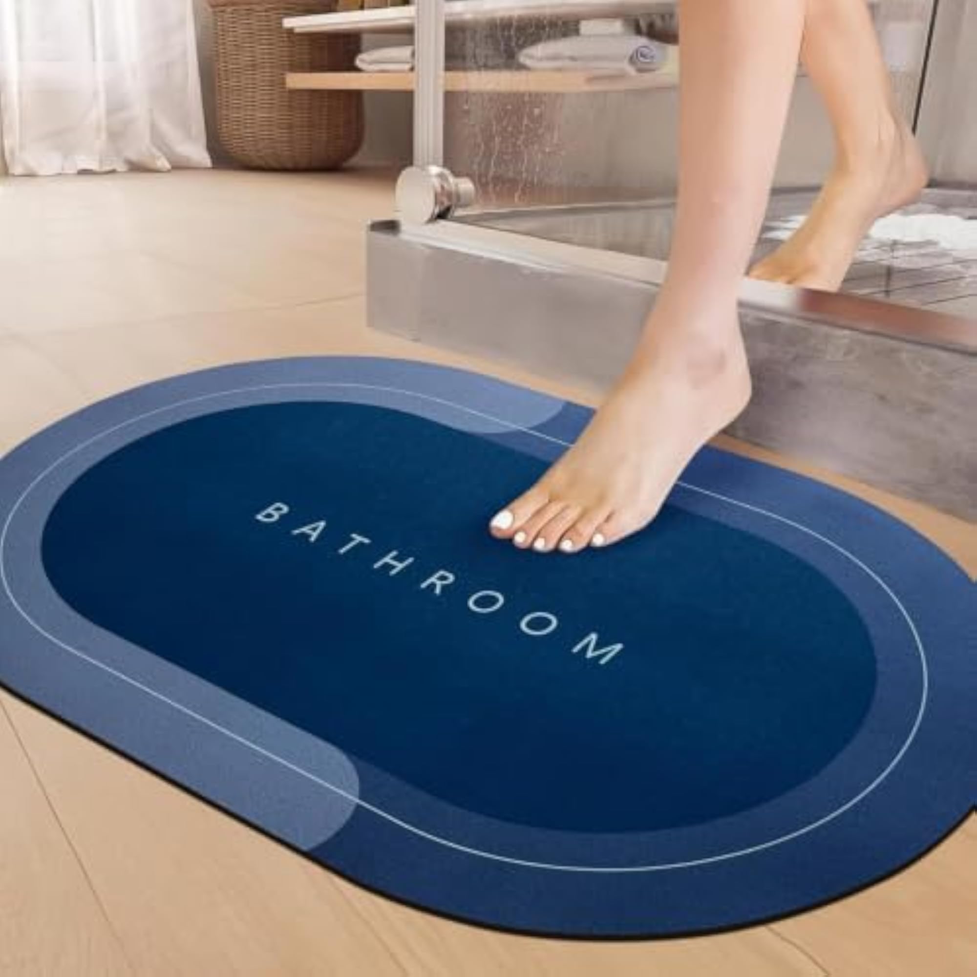 Bathroom Mat Anti Slip Quick Dry Rubber Doormat
