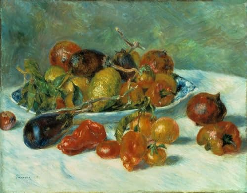 Lienzo de Renoir Frutas en el Sur para transformar tu salón con arte clásico elegante de 60x90cm