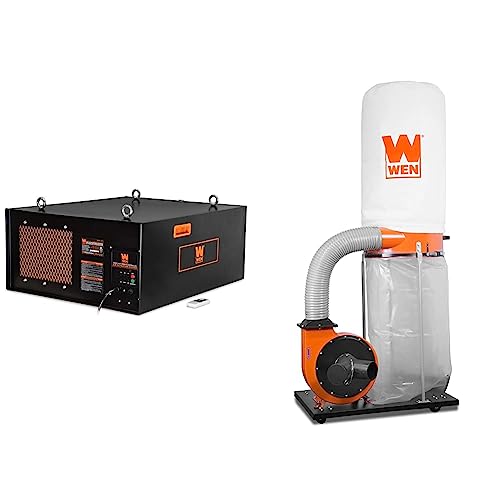 WEN Dust Collector with 50-Gallon Bag and Base