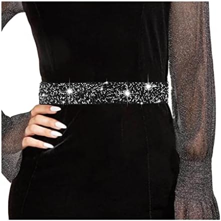 Tgirls Rhinestone Waistband Elastic Belt Crystal Wedding Sashes Belts Bling Wide Waist Belt Elegant Dress Belts