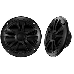 BOSS Audio Systems MR6B 6.5 inch Marine Stereo Boat Speakers – 180 Watts (pair), 2 Way, Full Range, Tweeters, Coaxial…