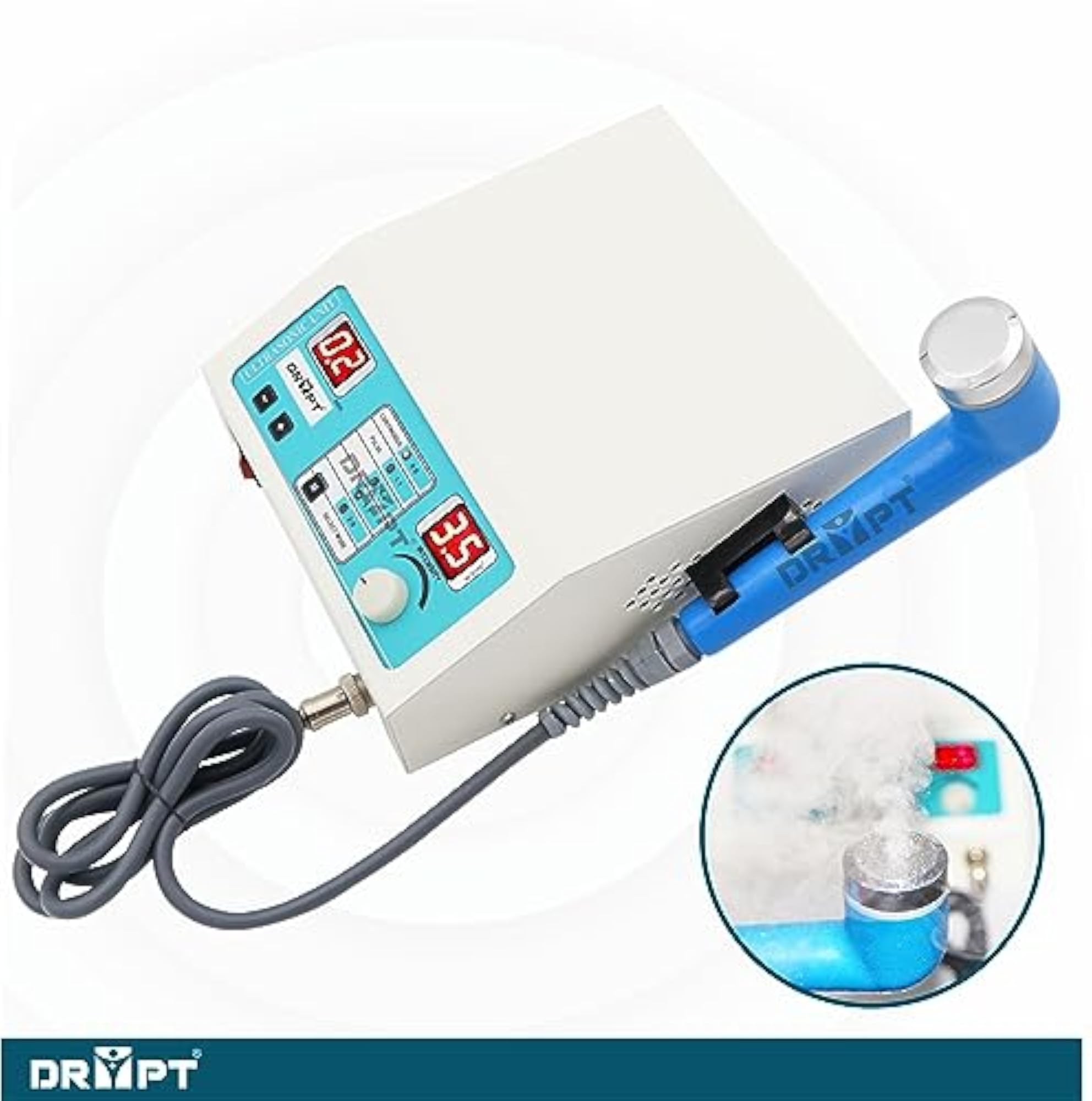 Ultrasonic Therapy Physiotherapy Massager, 5 LED Device