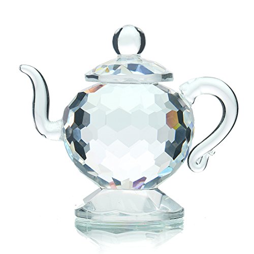 H&D HYALINE & DORA Crystal Theepot Beeldje Glas Tafel Collectie Ornament Home Office Decor
