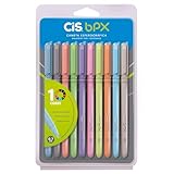 Caneta BPX Esferografica 0,7mm, CIS, Estojo c/10 Cores Sortidas, Multicor