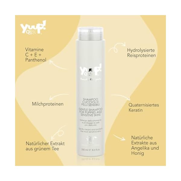 Yuup! Shampoo für Welpen und Hunde mit empfindlicher Haut 250ml – Bild 3