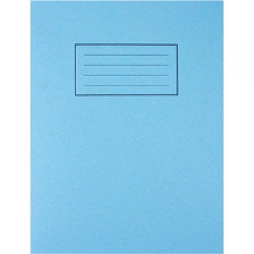 Silvine 9x7 Blue Exercise Books, Lined With Margin - 80 Pages (Pack of 10)