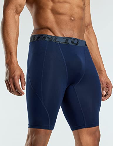 Athlio Men's Athletic Cool Dry Compression Shorts, Sports Performance Active Running Tights, 3Pack Cool Dry Shorts Arctic Camo/White/Navy, Xx-Large #TOP5